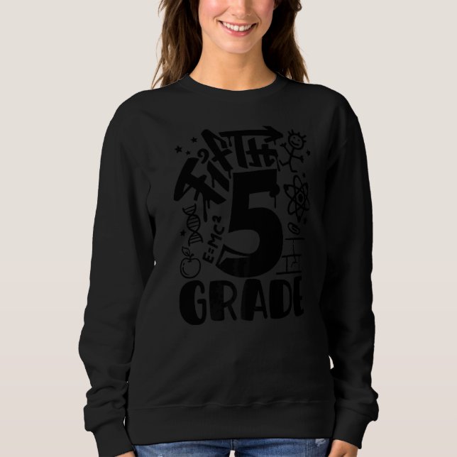 5th Grade Graffiti Fifth Grade Back To School  Boy Sweatshirt (Front)
