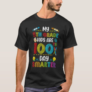 5th Grade Kids 100 Days Smarter Of School Teachers T-Shirt