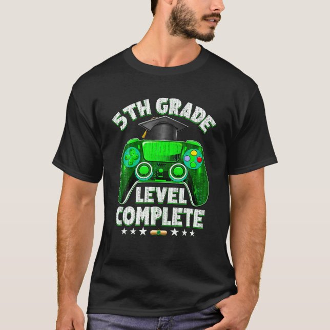 5Th Grade Level Complete 5Th Grader Graduation 202 T-Shirt (Front)
