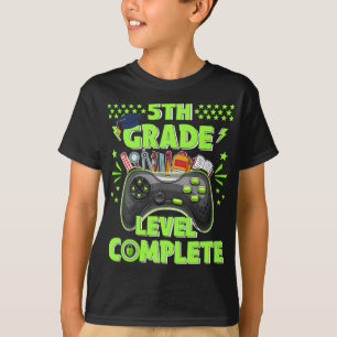 5th Grade Level Complete Gamer Class Of 2023 Gradu T-Shirt