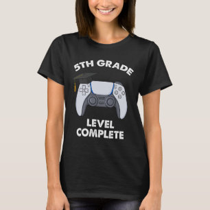 5th Grade Level Complete Graduation Gamer Boys Sch T-Shirt