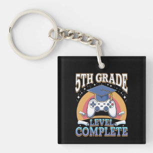 5th Grade Level Complete Graduation Gaming Gamer Key Ring