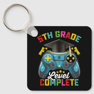 5th Grade Level Complete Graduation Gaming Gamer Key Ring