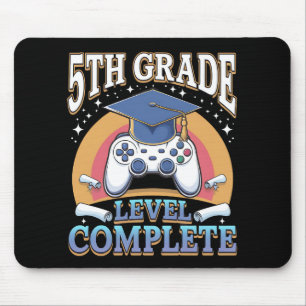 5th Grade Level Complete Graduation Gaming Gamer Mouse Pad