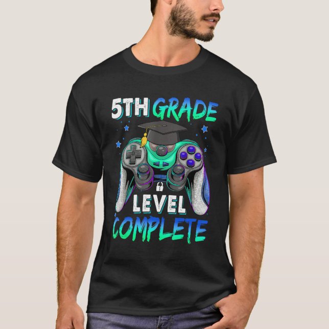 5th Grade Level Complete Happy Last Day Of School  T-Shirt (Front)