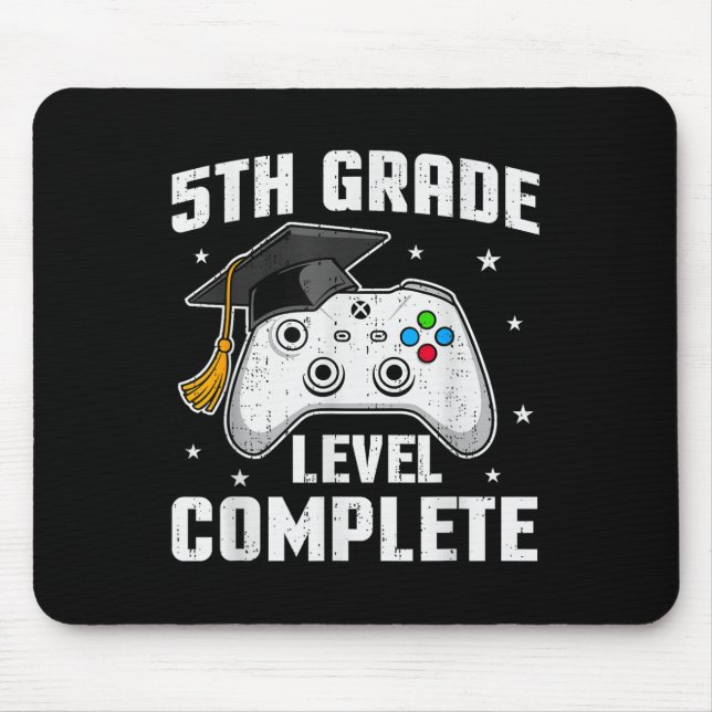 5th Grade Level Complete Video Game Fifth Grade Gr Mouse Pad (Front)