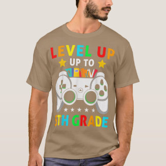 5th Grade Level Up To Video Game First Day Of Scho T-Shirt