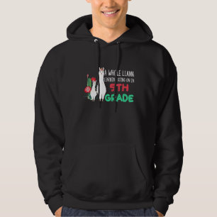 5th Grade Llama Cactus Student  Back To School    Hoodie