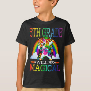 5th Grade Magical Unicorn First Day Of School Girl T-Shirt