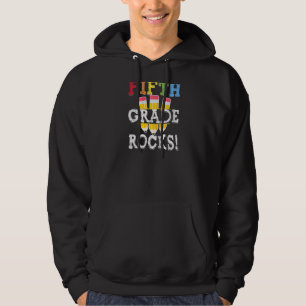 5th Grade Rocks Back To School Student Kid Teacher Hoodie