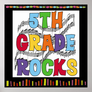 5th Grade Rocks Classroom Poster