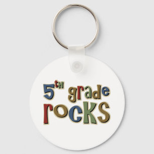 5th Grade Rocks Fifth Key Ring
