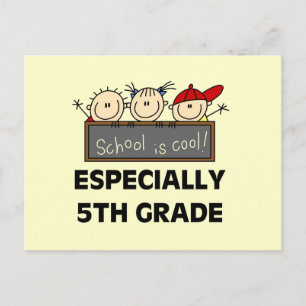 5th Grade School is Cool Tshirts and Gifts Postcard
