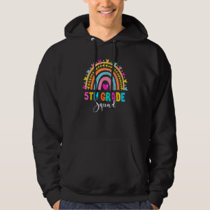 5th Grade Squad Back To School Rainbow Teachers Fi Hoodie