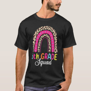 5th Grade Squad First Day Of School Rainbow T-Shirt