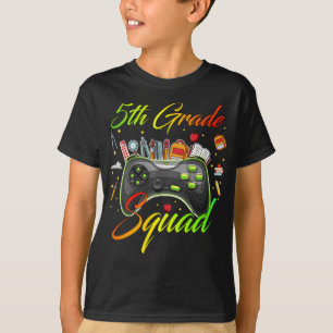 5th Grade Squad Gamer Back To School First Day Boy T-Shirt