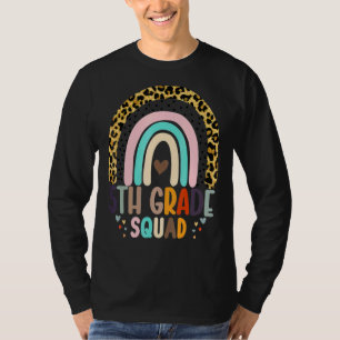 5th Grade Squad Rainbow Teacher Student Team Back T-Shirt