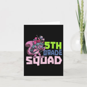 5th Grade Squad Teacher School Back To School Pupi Card