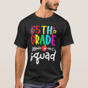 5th Grade Squad Teacher Student Back To School T-Shirt