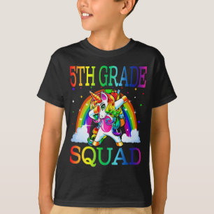 5th Grade Squad Unicorn Back To School T-Shirt