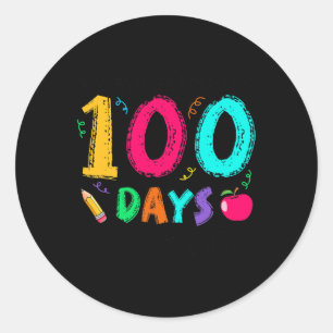 5th Grade Students Are 100 Days Smarter Teacher Sc Classic Round Sticker