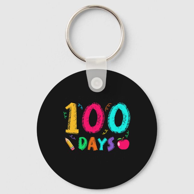 5th Grade Students Are 100 Days Smarter Teacher Sc Key Ring (Front)