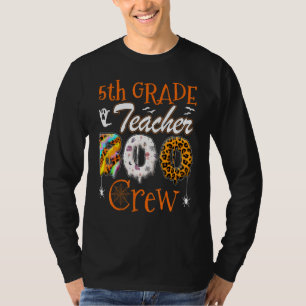 5th Grade Teacher Boo Crew  Teachers Halloween Cos T-Shirt