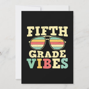 5th Grade Teacher Fifth Grade Vibes Invitation