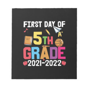 5th Grade Teacher First Day Of 5th Grade Notepad