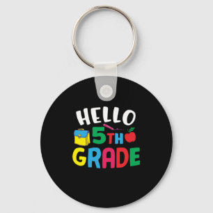 5th Grade Teacher Hello Fifth Grade Key Ring