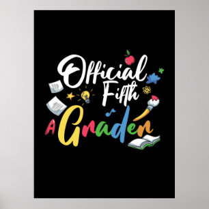 5th Grade Teacher Official Fifth Grade Poster