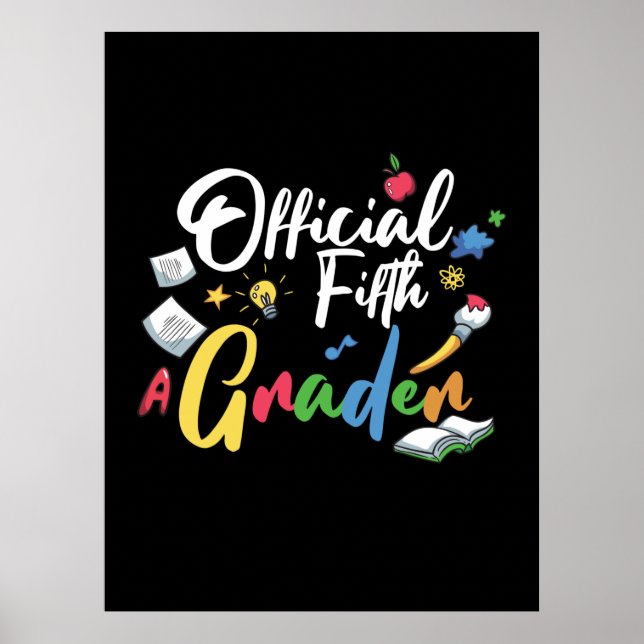 5th Grade Teacher Official Fifth Grade Poster (Front)