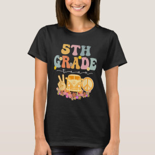 5th Grade Team Retro Groovy Vintage First Day Of S T-Shirt