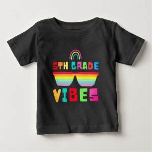 5th Grade Vibes Back To School Teacher & Student Baby T-Shirt