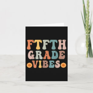 5th Grade Vibes First Day Of School Shirt Back To  Card