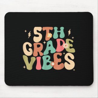 5th Grade Vibes Groovy Back To School Mouse Pad