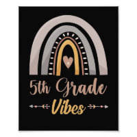 5th Grade Vibes Rainbow Fifth Grade Back to School
