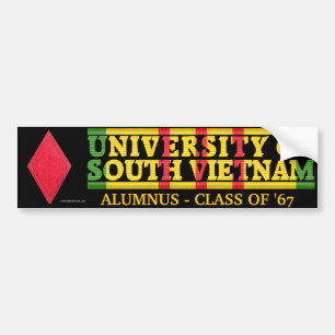 5th Inf. Div. - U of South Vietnam Alumnus Sticker