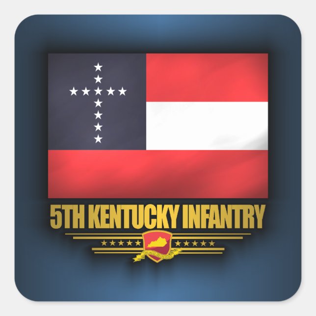 5th Kentucky Infantry Square Sticker (Front)