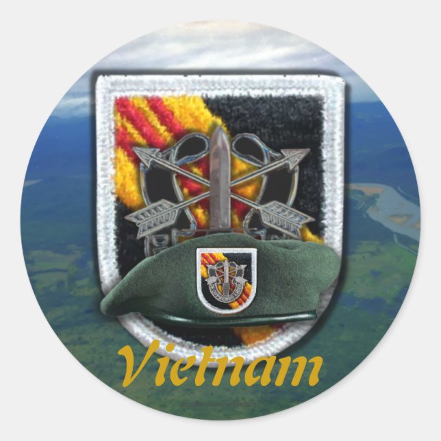5th Special forces Green Berets flash nam Sticker (Front)