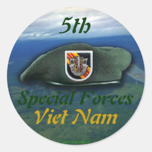 5th Special forces Green Berets group nam Sticker
