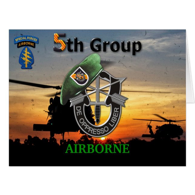 5th special forces green berets vietnam war vets (Front Horizontal)