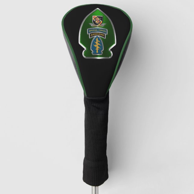 5th Special Forces Group (Airborne)  Arrowhead Golf Head Cover (Front)