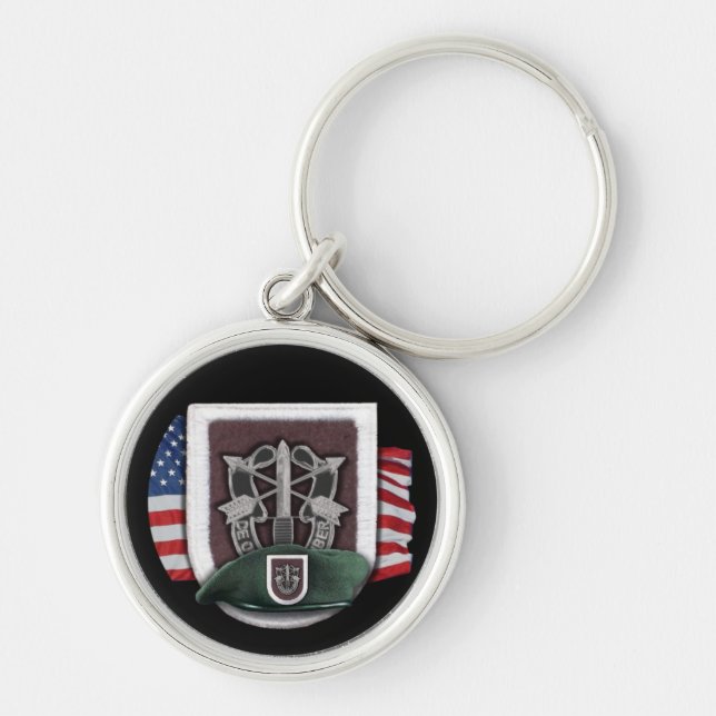 5th Special Forces group Green Berets Keychain (Front)