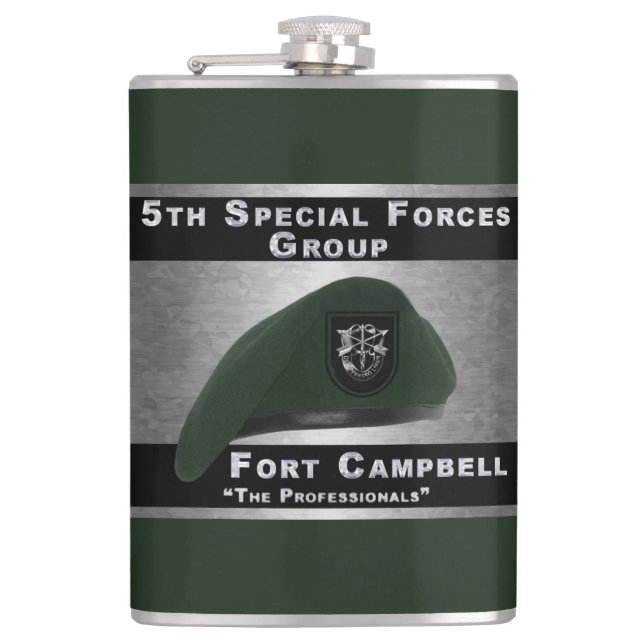 5th Special Forces Group Hip Flask (Front)