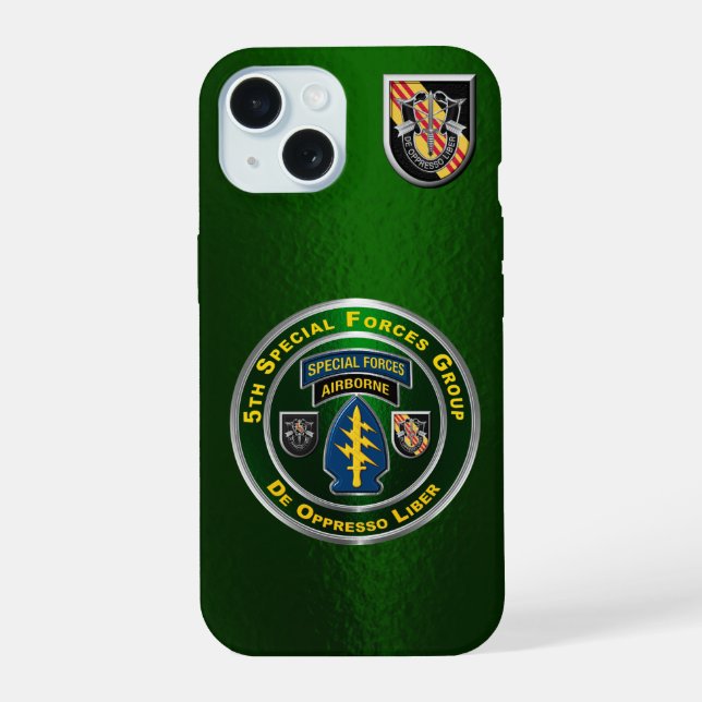 5th Special Forces Group iPhone 15 Case (Back)