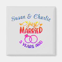 5th Wedding Anniversary Custom Names