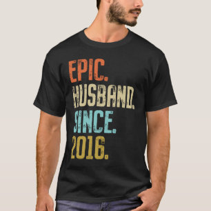 5th Wedding Anniversary For Him Epic Husband Since T-Shirt