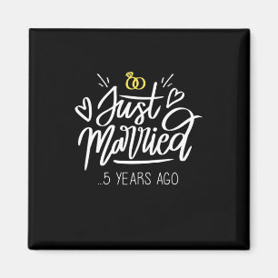 5th Wedding Anniversary Magnet