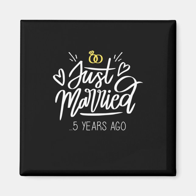 5th Wedding Anniversary Magnet (Front)